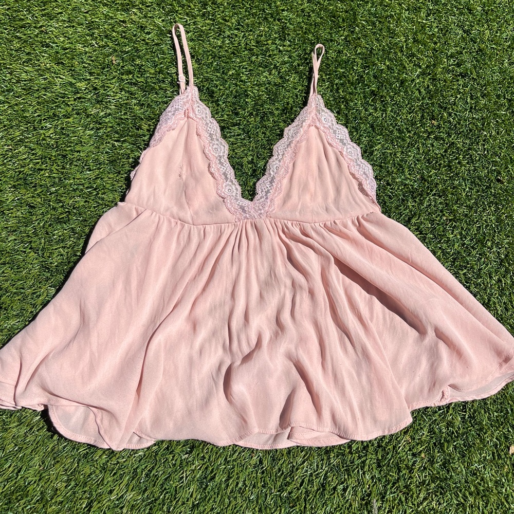 Pink Lace Top